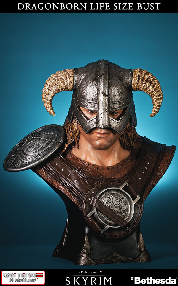 xgaheeskdlsb The Elder Scrolls V Skyrim Büste 1/1 Dragonborn 64 cm