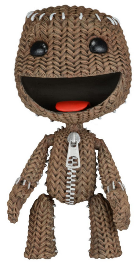 xneca41351_b LittleBigPlanet Sackboy Happy Actionfiguren 13 cm Classic Serie 1