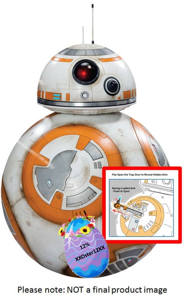 BB-Code Star Wars Episode VII RC Fahrzeug mit Soundfunktion Interaktiver BB-8 40 cm