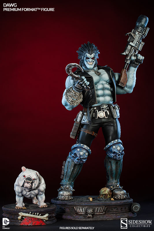 DC Comics Premium Format Figur Set 1/4 Lobo 72 cm & Dawg 20cm