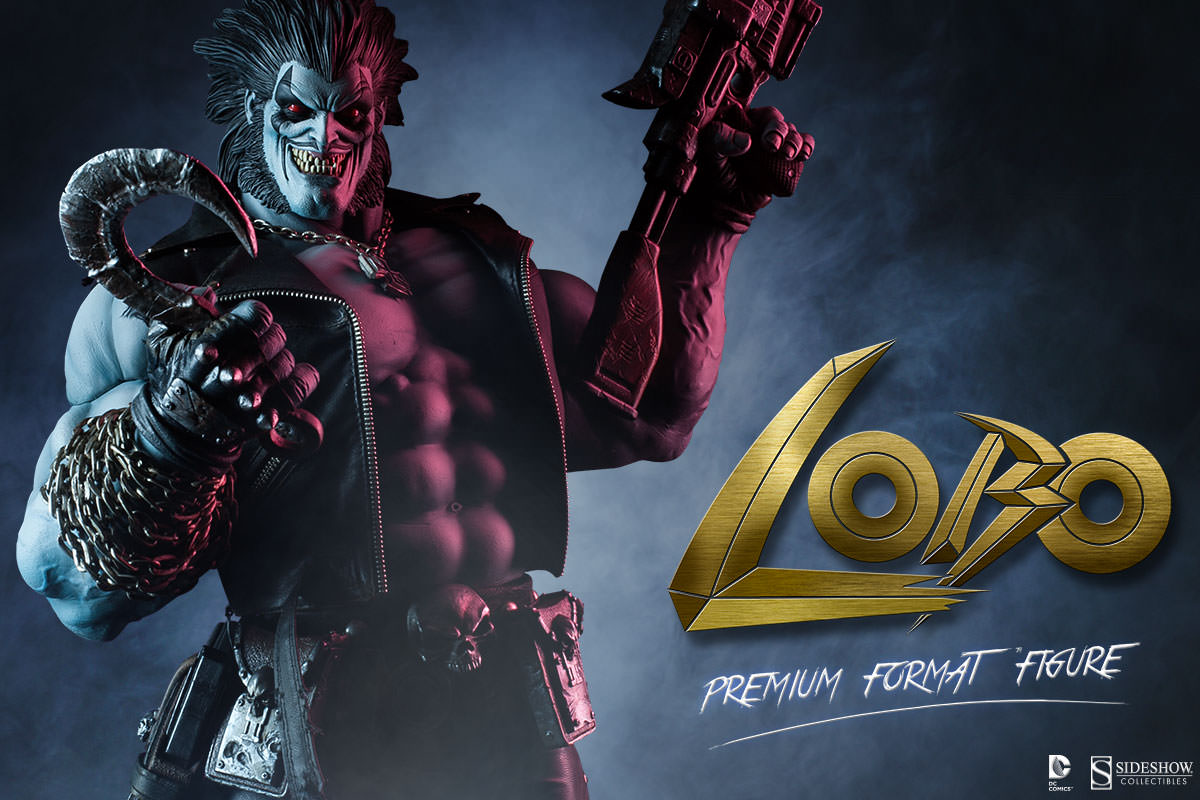 DC Comics Premium Format Figur Set 1/4 Lobo 72 cm & Dawg 20cm