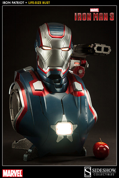 xss400252 Iron Man 3 Büste 1/1 Iron Patriot 66 cm Ausstellungsstück