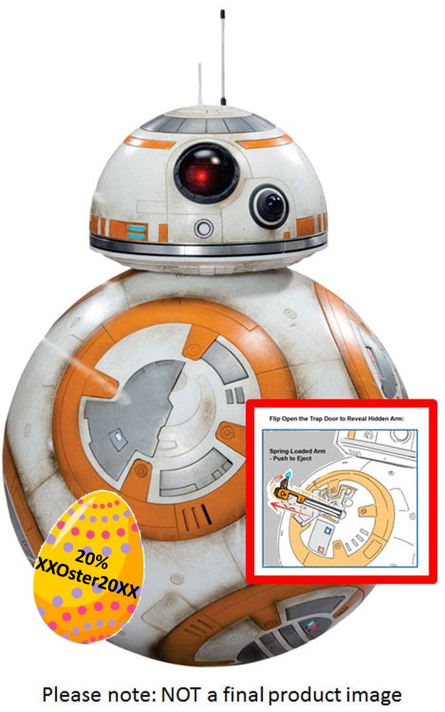 CM11275 Star Wars Episode VII Giant Size Actionfigur Deluxe BB-8 45 cm