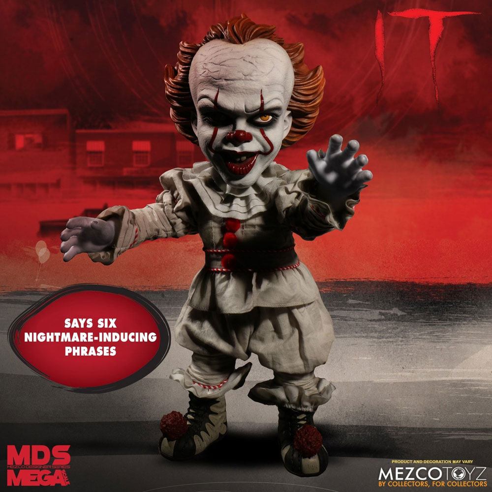 Stephen Kings Es 2017 Designer Series Sprechende Puppe Pennywise 38 cm Stephen Kings Es 2017 Designer Series Sprechende Puppe Pennywise 38 cm