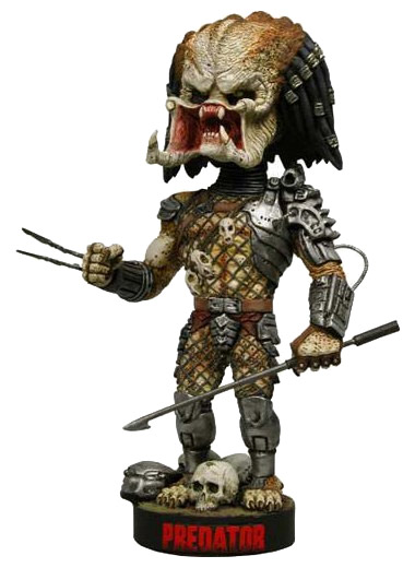 xneca31931 Predator Head Knocker Wackelkopf-Figur Predator with Spear 23 cm