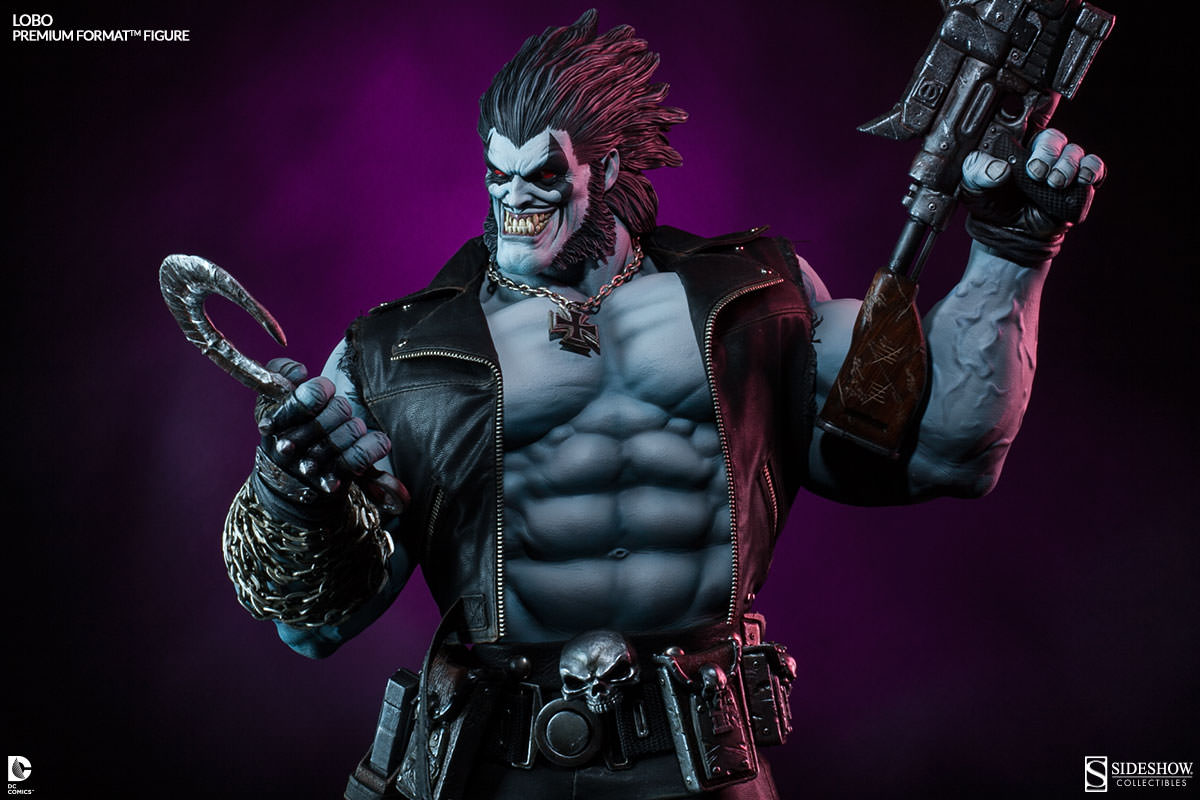 DC Comics Premium Format Figur Set 1/4 Lobo 72 cm & Dawg 20cm